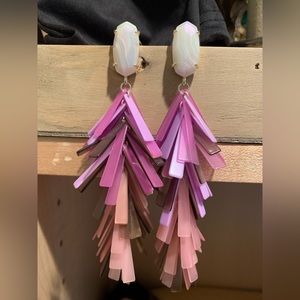 Kendra Scott purple Justyne earrings